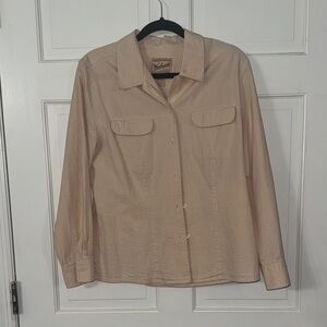 Woolrich Women's Light Tan Button Down Shirt